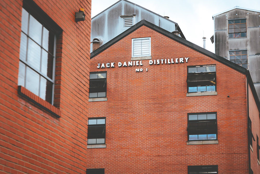 Brick Jack Daniel Distillery No. 1 building in Lynchburg