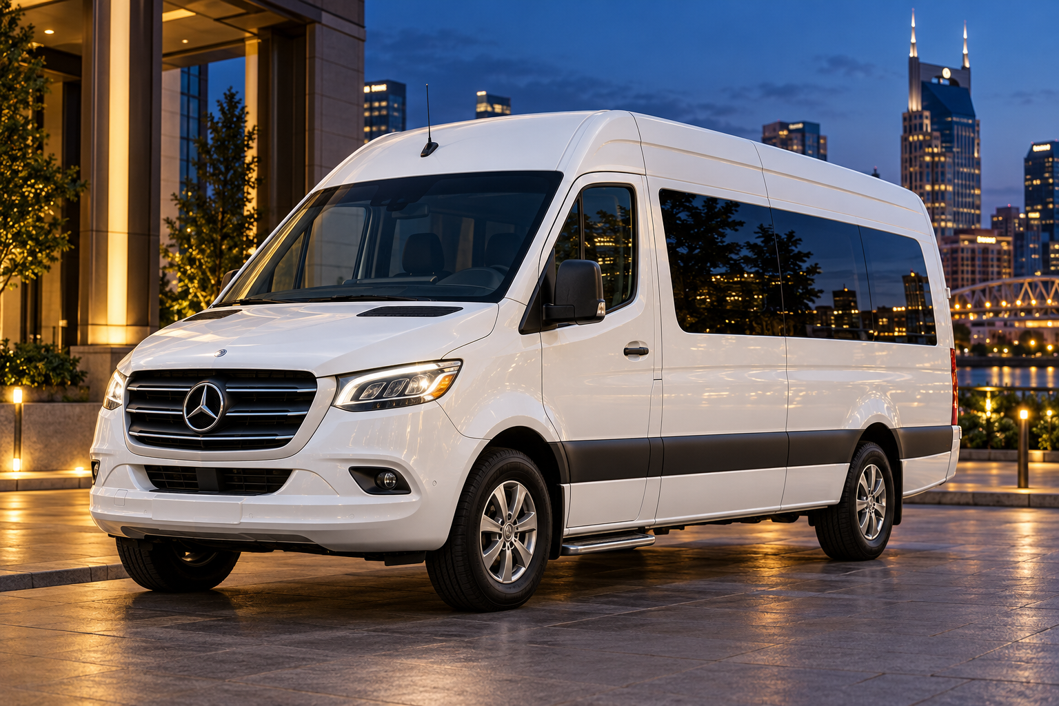 Representative White Mercedes-Benz Sprinter exterior
